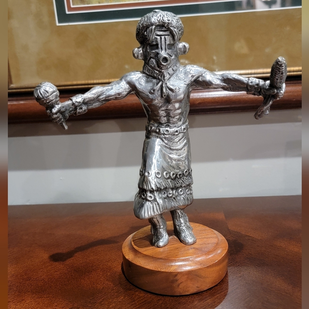 Kenneth Wyatt "Heheya Katchina" Pewter Low Number Limited Edition Statue